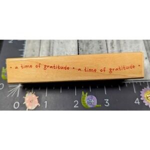 Hero Arts Wavy Gratitude F3586 Thanks Rubber Stamp Wood #A81